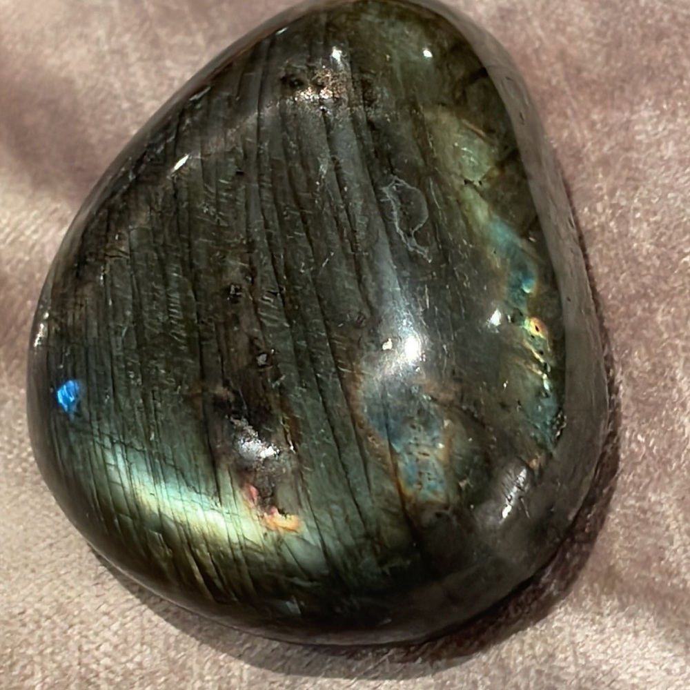 Labradorite Palm Natural Gemstone Crystal NWOTS